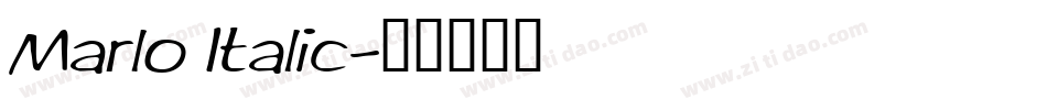 Marlo Italic字体转换